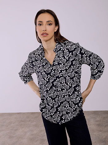 Πουκάμισο με λουλούδια SQ7616.3728+3