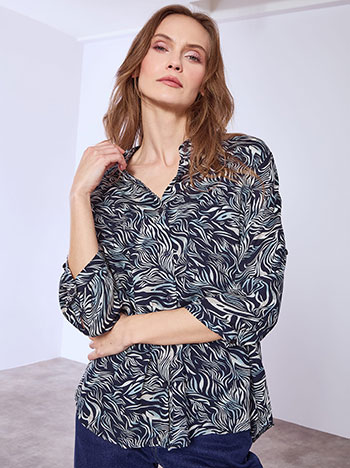 Πουκάμισο εμπριμέ με βισκόζη SQ7616.3770+3