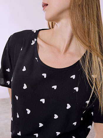 Μπλούζα με καρδιές SQ7616.4042+2