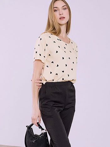 Celestino Μπλούζα με καρδιές SQ7616.4042+3