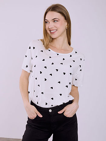 Μπλούζα με καρδιές SQ7616.4042+1