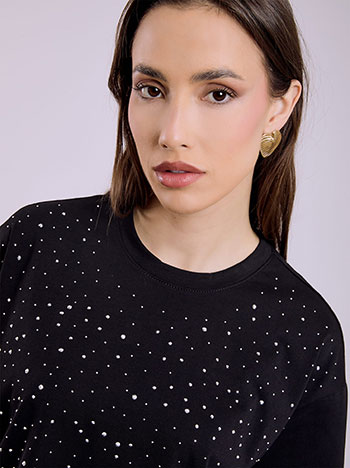 Celestino T-Shirt με Strass Sq7616 4053+2 Μπλούζες T-Shirts Γυναικεία Ρούχα Μόδα