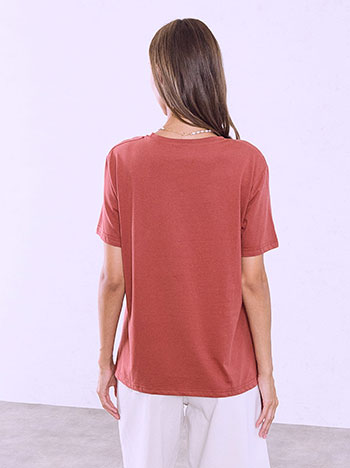 Τ-shirt μονόχρωμο SQ7616.4212+29