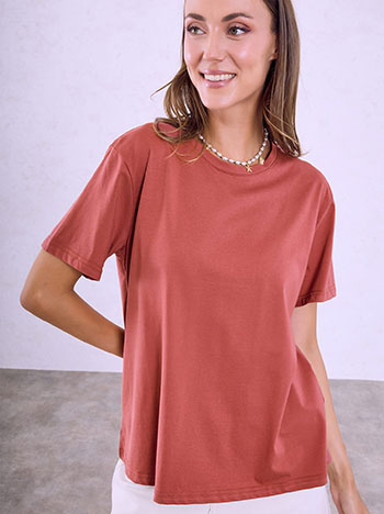 Τ-shirt μονόχρωμο SQ7616.4212+29