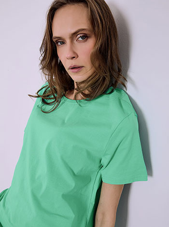 Celestino Τ-Shirt Μονόχρωμο Sq7616 4212+6 Μπλούζες T-Shirts Γυναικεία Ρούχα Μόδα