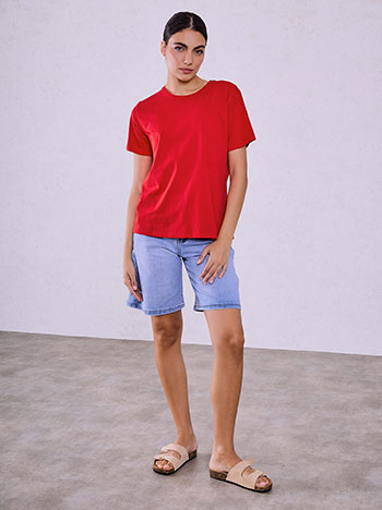  Τ-shirt μονόχρωμο SQ7616.4212+22 - 4