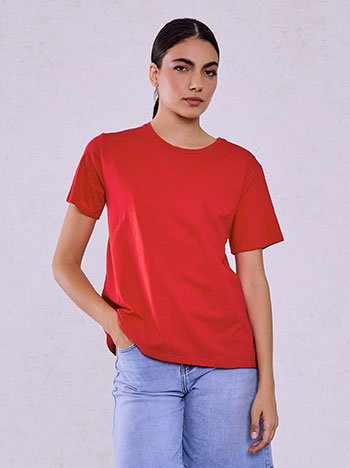 Τ-shirt μονόχρωμο SQ7616.4212+22