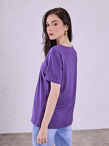 Τ-shirt μονόχρωμο SQ7616.4212+17