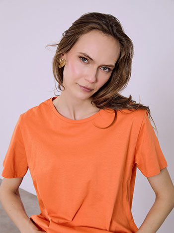 Celestino Τ-Shirt Μονόχρωμο Sq7616 4212+4 Μπλούζες T-Shirts Γυναικεία Ρούχα Μόδα