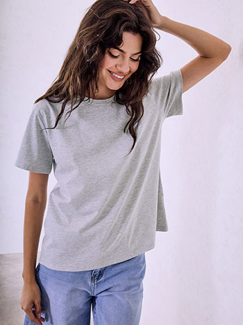 Τ-shirt μονόχρωμο SQ7616.4212+7