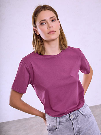 Τ-shirt μονόχρωμο SQ7616.4212+33
