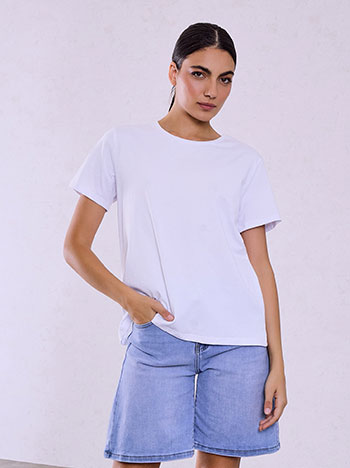 Τ-shirt μονόχρωμο SQ7616.4212+20