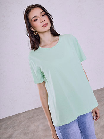 Τ-shirt μονόχρωμο SQ7616.4212+19