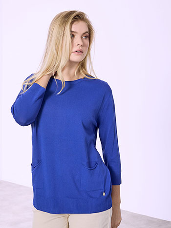 Μπλούζα με πλέξη SQ7616.4321+8
