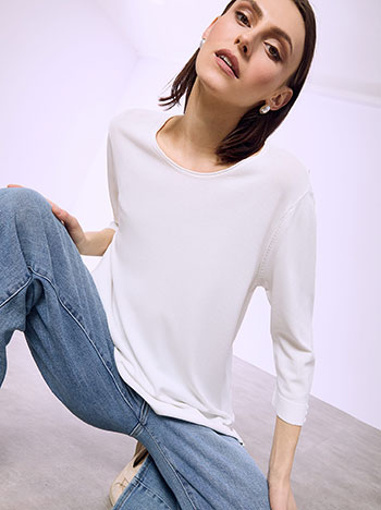 Μπλούζα με γυριστή λαιμόκοψη SQ7616.4324+3