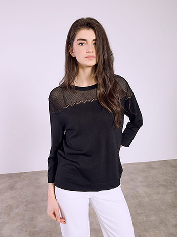 Μπλούζα με διάτρητες λεπτομέρειες SQ7616.4552+1