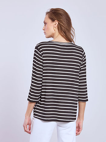 Μπλούζα ριγέ με βαμβάκι SQ7616.4605+1 φωτογραφία