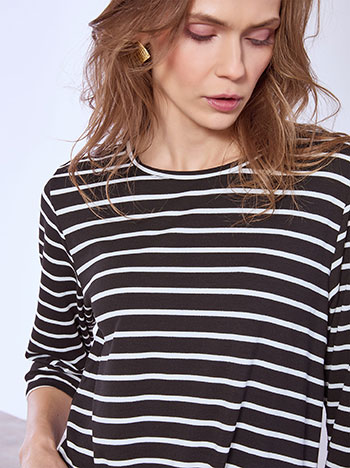 Μπλούζα ριγέ με βαμβάκι SQ7616.4605+1 φωτογραφία