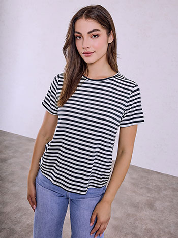 T-shirt ριγέ SQ7616.4610+3