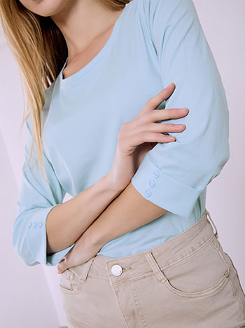 Celestino Μπλούζα με κουμπιά στο μανίκι SQ7616.4755+2