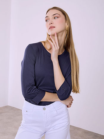 Μπλούζα με κουμπιά στο μανίκι SQ7616.4755+7