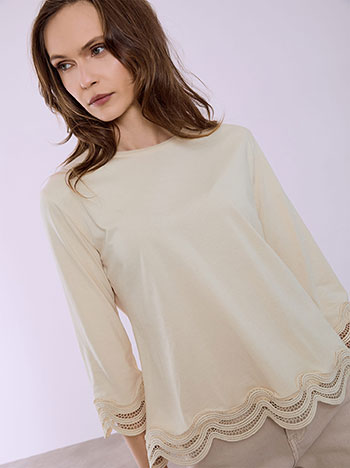 Μπλούζα με τρία τέταρτα μανίκι SQ7616.4924+4