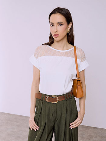 Μπλούζα με δαντέλα SQ7616.4977+1