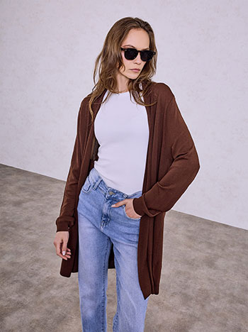 Ζακέτα μακριά με τσέπες SQ7616.5330+10