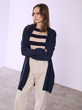 Ζακέτα μακριά με τσέπες SQ7616.5330+8