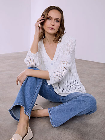 Ζακέτα διάτρητη με βισκόζη SQ7616.5535+2