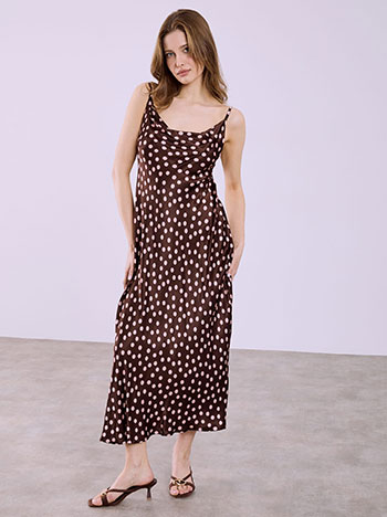 Φόρεμα μάξι με πουά SQ7629.8305+2