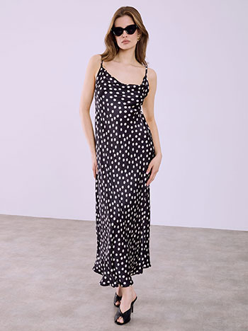 Φόρεμα μάξι με πουά SQ7629.8305+1