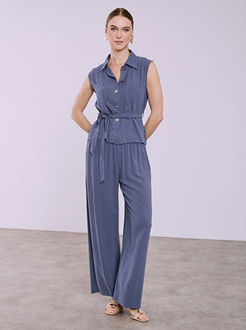 Σετ πουκάμισο και παντελόνα με λινό SQ7633.0508+3