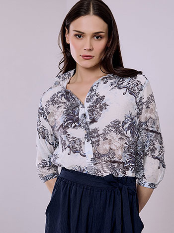 Πουκάμισο εμπριμέ απο βισκόζη SQ7633.3563+2