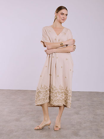 Celestino Φόρεμα μίντι με κεντήματα SQ7633.8275+3