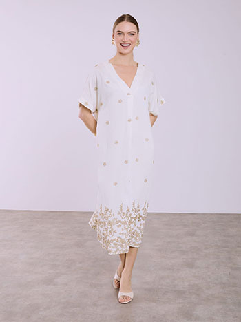 Celestino Φόρεμα μίντι με κεντήματα SQ7633.8275+2