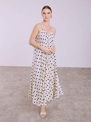 Φόρεμα μάξι πουά SQ7633.8569+3