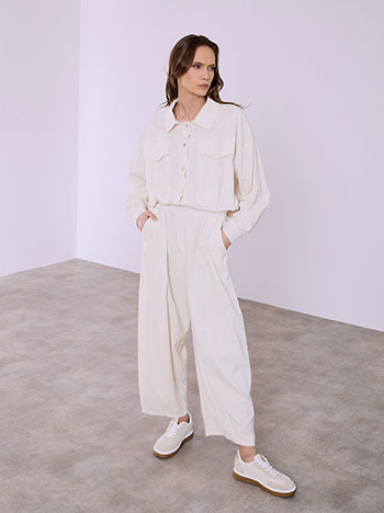 Παντελόνι κοτλέ με διακοσμητική ραφή SQ7639.1121+3