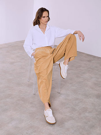 Παντελόνι κοτλέ με διακοσμητική ραφή SQ7639.1121+2