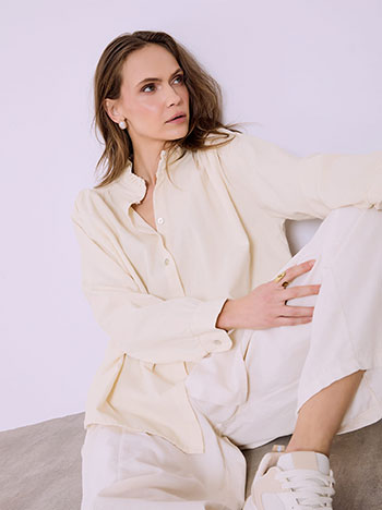 Πουκάμισο βαμβακερό κοτλέ SQ7639.3120+3