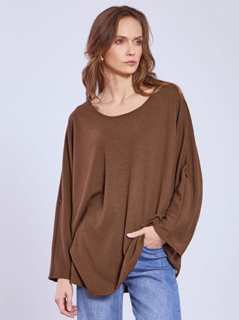 Μπλούζα με γυριστό μανίκι SQ7639.4828+3