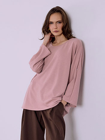 Μπλούζα με γυριστό μανίκι SQ7639.4828+9