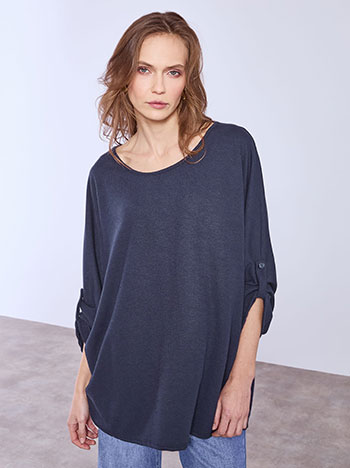 Μπλούζα με γυριστό μανίκι SQ7639.4828+4