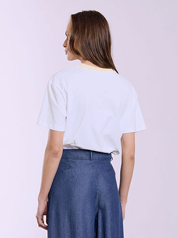 T-shirt με διχρωμία SQ7642.4126+3