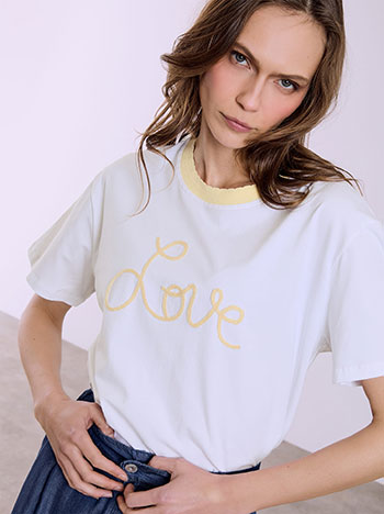 T-shirt με διχρωμία SQ7642.4126+3