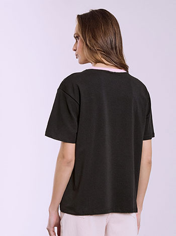 T-shirt με διχρωμία SQ7642.4126+6