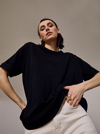 Μπλούζα κοντομάνικη με βισκόζη SQ7642.4185+1