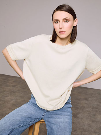 Μπλούζα κοντομάνικη με βισκόζη SQ7642.4185+3