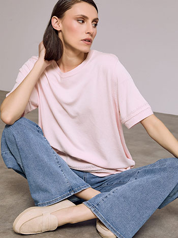 Μπλούζα κοντομάνικη με βισκόζη SQ7642.4185+5