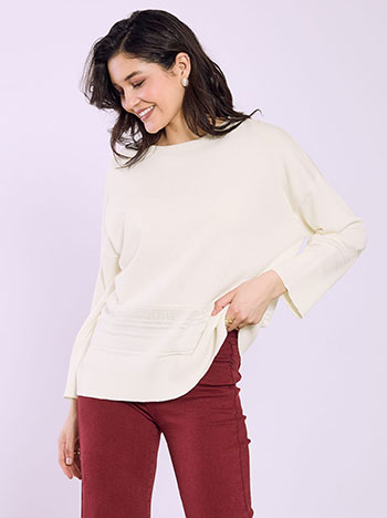 Μπλούζα με διάτρητες λεπτομέρειες SQ7642.4191+7